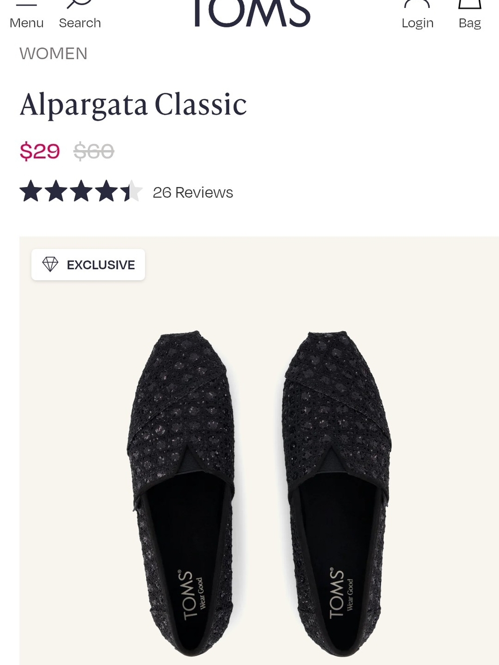 ✨NEW!!!✨TOMS Alpargata🐈‍⬛ Black Cat Felt Sequin Slip-On Flats Women - Picture 9 of 10